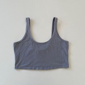 Free People Hot Shot Washed Blue Cami Top